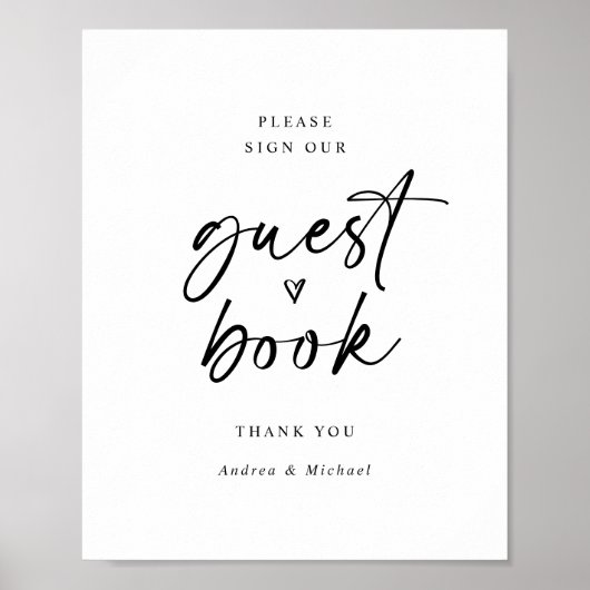 Bodembord voor bruiloft Matig Minimalistisch Fun Poster (Voorkant)