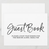 Bodembord voor bruiloft | Stylish Gold Lettered Kaart (Voorkant / Achterkant)