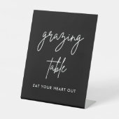 Bodembord voor zwarte bruiloft reclamebord met voetstuk (Voorkant)