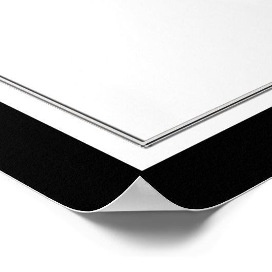 Bodembord voor zwarte en witte dansschoenen poster (Hoek)