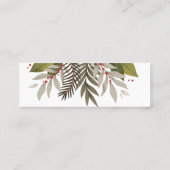 Bodembotanische bruiloft Website RSVP Mini Visitekaartje (Achterkant)