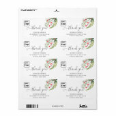 Bodembotanische heilige logo dank u etiket (Full Sheet)