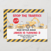 Bodembouwkunde houdt het verkeer 's ochtends tegen kaart (Voorkant / Achterkant)