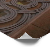 Bodembrug bij Twilight in Central Park, NYC Poster (Hoek)