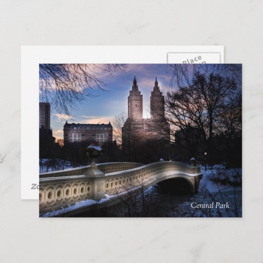 Bodembrug in de winter briefkaart (Voorkant / Achterkant)