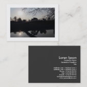 Bodembrug over een rivier (Borderon) Visitekaartje (Voorkant / Achterkant)