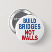 "Bodembruggen zonder muren maken"-knoppen Ronde Button 5,7 Cm (Voorkant /achterkant)