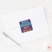 Bodembruggen zonder muren vierkante sticker (Envelop)