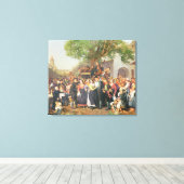 Bodembruiloft in Neder-Oostenrijk (olie op doek) Canvas Afdruk (Insitu (Houten vloer))