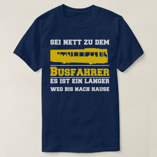 Bodembuschauffeur T-shirt (Design voorkant)