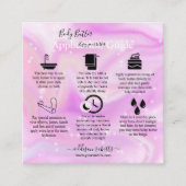 Bodembutter Application Guide Modern Glam Square Vierkante Visitekaartje (Voorkant)