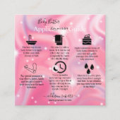 Bodembutter Application Guide Modern Glam Square Vierkante Visitekaartje (Voorkant)