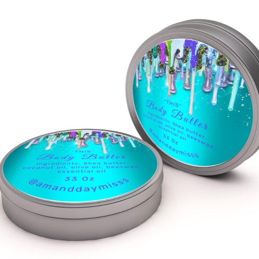 Bodembutter Packaging Online Beauty Ocean Drivers Ronde Sticker