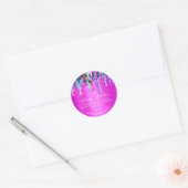 Bodembutter Verpakking Online Beauty Pink Drivers Ronde Sticker (Envelop)