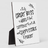 Bodemdaggeschenk voor boss-waardering fotoplaat (Zijkant)