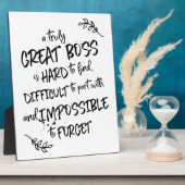 Bodemdaggeschenk voor boss-waardering fotoplaat (Zijkant)