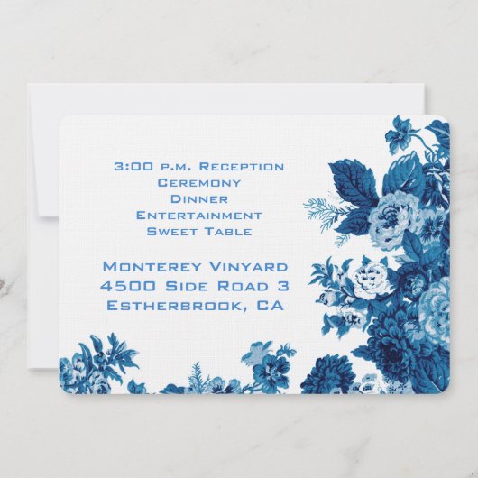 Bodemflank van Capri Blue en White, Kaart (Achterkant)