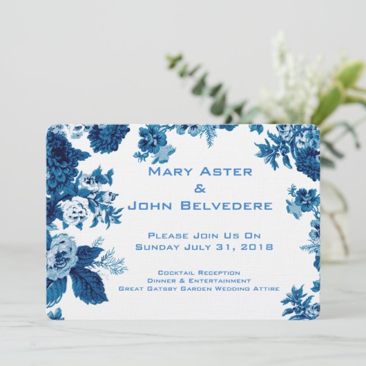 Bodemflank van Capri Blue en White, Kaart (Staand voorkant)