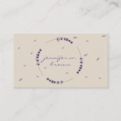 Bodemflanner lavender flesjes flesje visitekaartje (Voorkant)