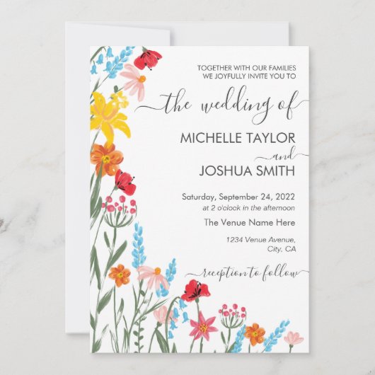 Bodemflesbloem - foto van Moderne Floral Kaart (Voorkant)