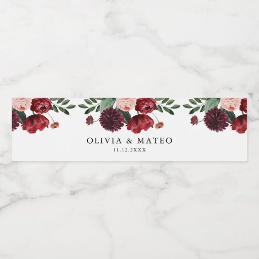 Bodemflinterfles Waterfles Etiket (Enkel label)