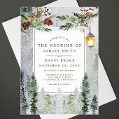 Bodemhek in de winter acryl uitnodigingen