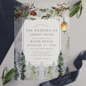 Bodemhek in de winter vellum uitnodigingen