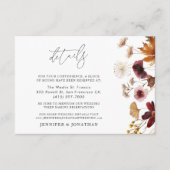 BodemHerfst Botanical Wedding Details Informatiekaartje (Voorkant)