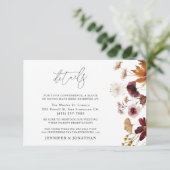 BodemHerfst Botanical Wedding Details Informatiekaartje (Staand voorkant)