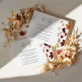 BodemHerfst Botanical Wedding Details Informatiekaartje