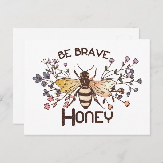 Bodemhoningbijen Briefkaart (Voorkant / Achterkant)