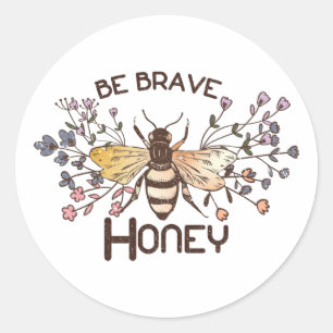 Bodemhoningbijen Ronde Sticker
