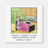 BodemHumor ontbijt in Bed Magnet (Voorkant)