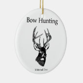 Bodemjacht (White Tail Buck) Keramisch Ornament (Rechts)