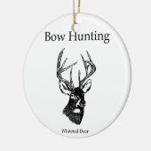Bodemjacht (White Tail Buck) Keramisch Ornament (Links)