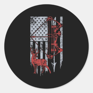 Bodemjager voor mannen en vrouwen ronde sticker