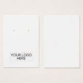 Bodemkaart met witte, op maat gemaakte grafische k visitekaartje (Voorkant /achterkant)