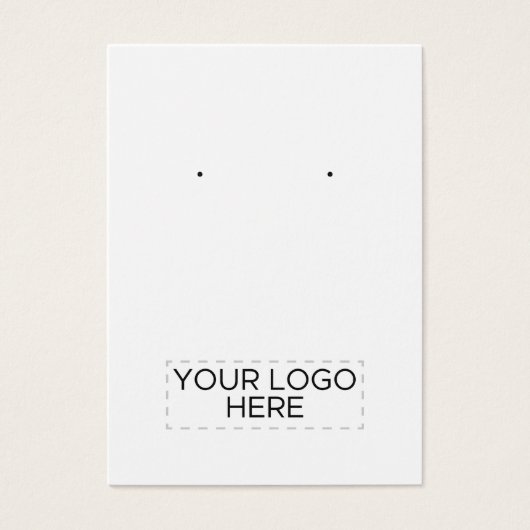 Bodemkaart met witte, op maat gemaakte grafische k visitekaartje (Voorkant)