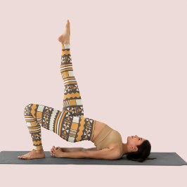 Bodemkleuren Tribal Leggings