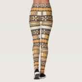Bodemkleuren Tribal Leggings (Achterkant)