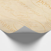 bodemkundig schemergebied met geel tan-tekstperka cadeaupapier (Hoek)