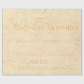 bodemkundig schemergebied met geel tan-tekstperka cadeaupapier (Vlak)