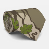 Bodemlanden camouflage eikenboom bladpatroon stropdas (Opgerold)