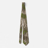 Bodemlanden camouflage eikenboom bladpatroon stropdas (Achterkant)