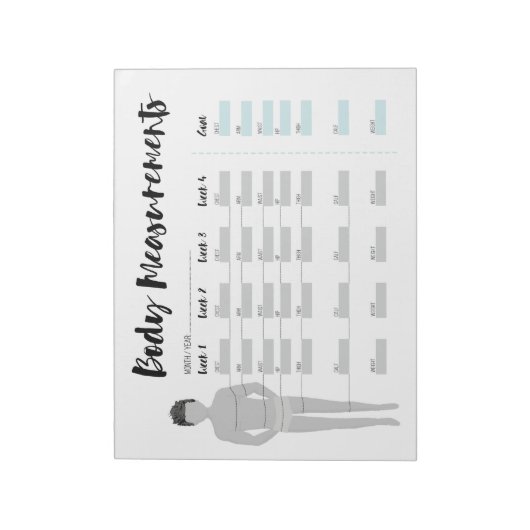 Bodemmetingentracker voor mannen, 4-weekse doelste notitieblok (Linkerzijde)