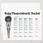 Bodemmetingentracker voor zwarte vrouwen (Voorkant / Achterkant)