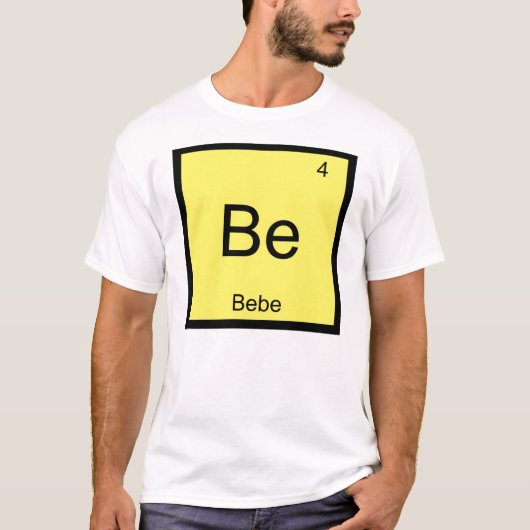 Bodemnaamchemie Element Periodieke Tabel T-shirt (Voorkant)