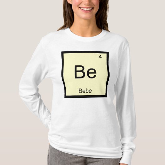 Bodemnaamchemie Element Periodieke Tabel T-shirt (Voorkant)