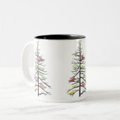 Bodempapier Tweekleurige Koffiemok (Voorkant links)