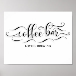 Bodempleister voor koffie poster